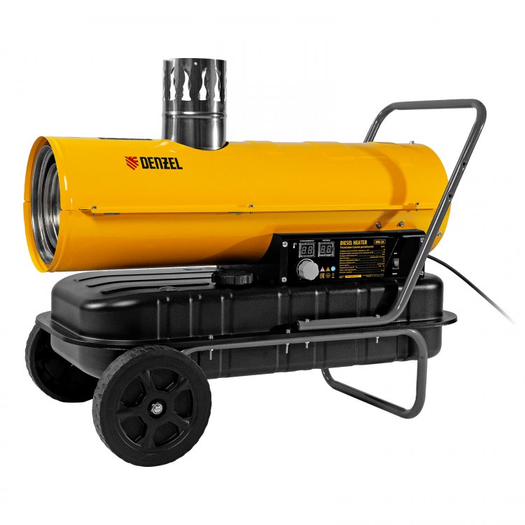 Дизельная тепловая пушка NHG-20i, 20 кВт, 600 м3/ч, непрямой нагрев, цифровой термостат Denzel Дизельная тепловая пушка NHG-20i, 20 кВт, 600 м3/ч, непрямой нагрев, цифровой термостат Denzel