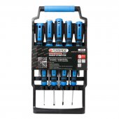 Набор отверток магнитных(SL8х150,6х150,5х75,3х75мм,PH2х100,1х75,0х75мм силовые SL6х150,PH2х150мм)9пр.на пластиковом держателе Набор отверток магнитных(SL8х150,6х150,5х75,3х75мм,PH2х100,1х75,0х75мм силовые SL6х150,PH2х150мм)9пр.на пластиковом держателе