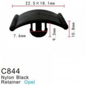 Клипса для крепления внутренней обшивки а/м универсальная пластиковая (100шт/уп.)