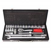 Набор инструментов 26пр. 1/2'' (6гр.)(10-32мм), в металлическом кейсе