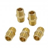 Соединитель резьбовой наруж. резьба 1/4"x1/4", к-т 5шт.