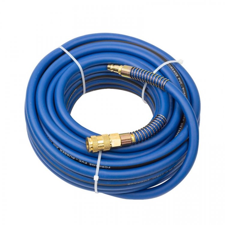 Шланг резиновый армированный с фитингами 8*14мм*15м(для воздуха)