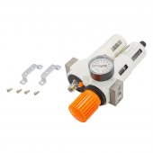 Блок подготовки воздуха "Profi" 1/2"(фильтр-регулятор + лубрикатор) (пропускная способность:2800 л/мин,16bar, температура воздуха: 0° до 60°,5мк) Блок подготовки воздуха "Profi" 1/2"(фильтр-регулятор + лубрикатор) (пропускная способность:2800 л/мин,16bar, температура воздуха: 0° до 60°,5мк)