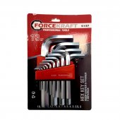 Набор ключей Г-образных 6-гранных, 13пр. (2, 2.5, 3-8, 10, 12, 14, 17, 19мм), в блистере