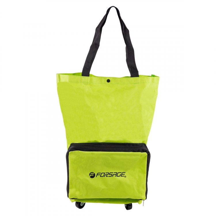 Сумка хозяйственная на 4 колесах с ручками и боковым карманом(140х265х460мм, карман-190х300мм, Ø колес-39мм)