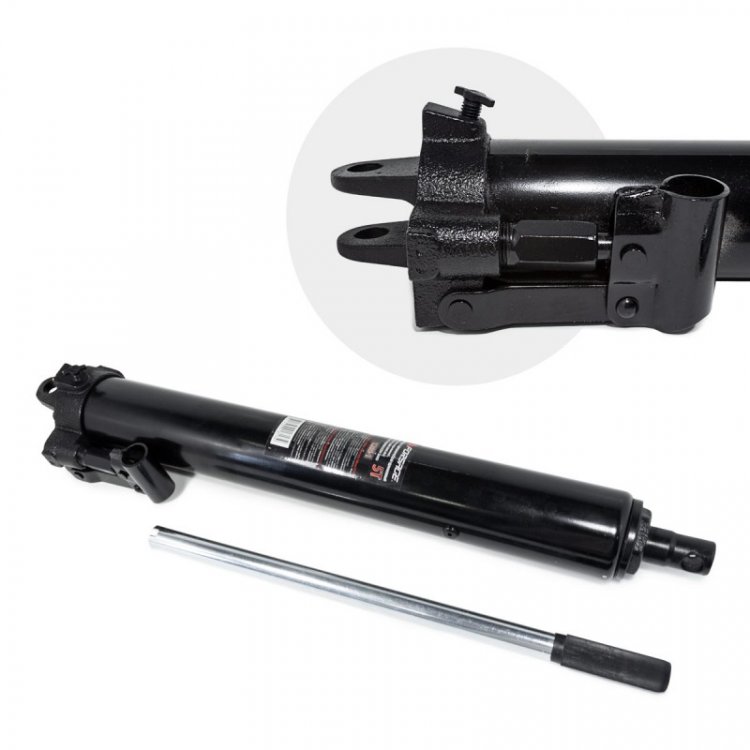 Цилиндр гидравлический удлиненный, 5т (общая длина - 660мм, ход штока - 500мм) Цилиндр гидравлический удлиненный, 5т (общая длина - 660мм, ход штока - 500мм)