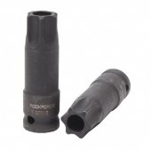 Головка-бита Т100Н с отверстием ударная  1/2", на пластиковом держателе