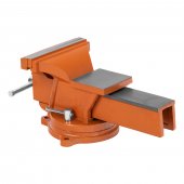 Тиски слесарные, 200 мм, поворотные, с наковальней Sparta Тиски слесарные, 200 мм, поворотные, с наковальней Sparta