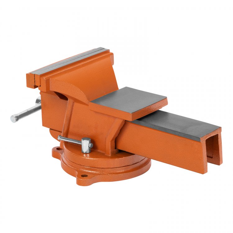 Тиски слесарные, 200 мм, поворотные, с наковальней Sparta Тиски слесарные, 200 мм, поворотные, с наковальней Sparta