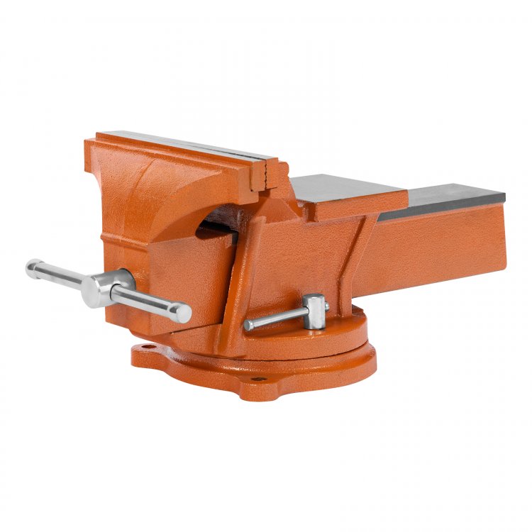 Тиски слесарные, 200 мм, поворотные, с наковальней Sparta Тиски слесарные, 200 мм, поворотные, с наковальней Sparta