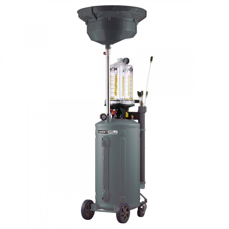 Установка для слива и откачки масла/антифриза с подъемной ванной и мерной емкостью, мобильная