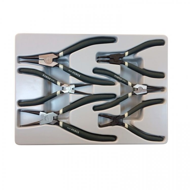 Щипцы для стопорных колец, набор 6пр.