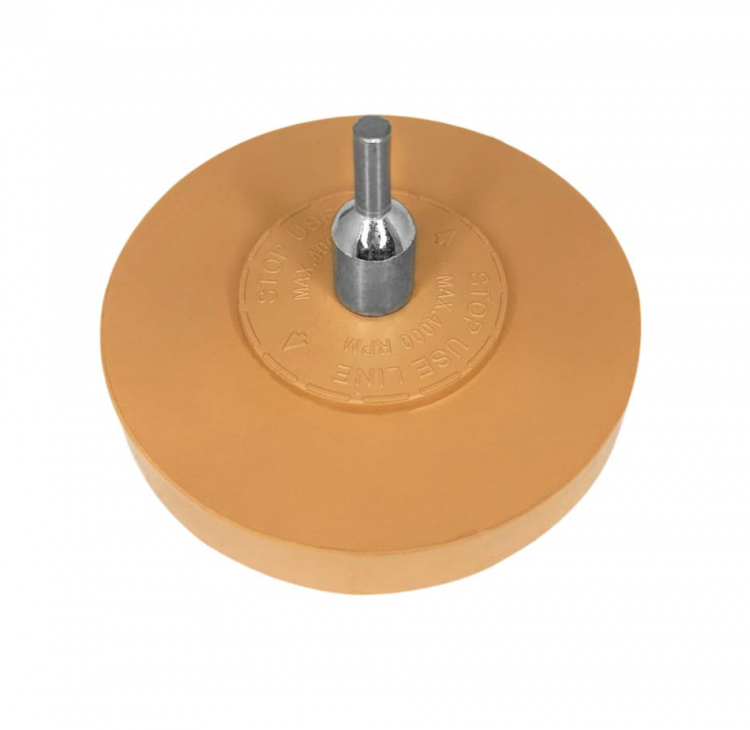 Диск 4" зачистной резиновый зубчатый, левое вращение horex арт. GTK4003 Диск 4" зачистной резиновый зубчатый, левое вращение horex арт. GTK4003