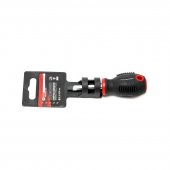 Отвертка шлицевая магнитная "Profi" S2 SL6.5х38мм, на пластиковом держателе