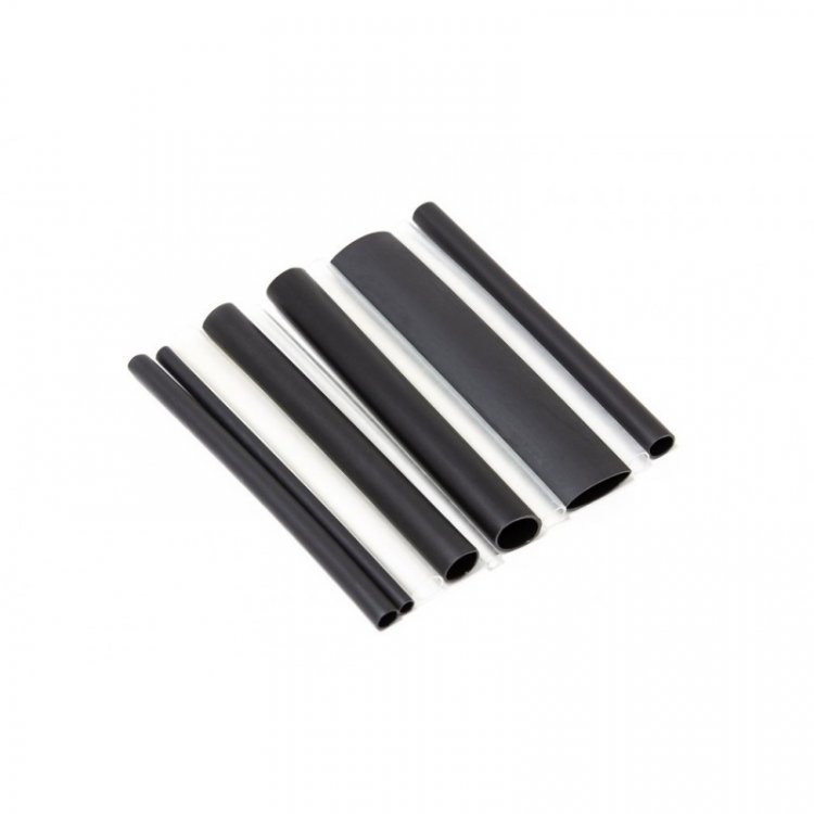 Набор трубок клеевых т/ус"Супер-Клеевой"(Ø до/после усад3.2/1.0-2шт4.8/1.5-2шт 5.7/1.3-1шт 6.4/2.0-2шт 8.0/2.7-1шт 9.0/3.0-1шт 12.7/4.2мм-1шт;L-100мм)