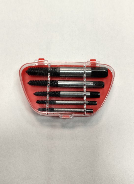 Набор экстракторов для поврежденных болтов 5 предметов (3-19мм), арт. № HZ 24.1.061S, horex