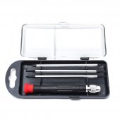 Отвертка со сменными насадками 4пр.(PH00,PH0,PH1,SL 1.5,SL 2.5,SL 3) Отвертка со сменными насадками 4пр.(PH00,PH0,PH1,SL 1.5,SL 2.5,SL 3)