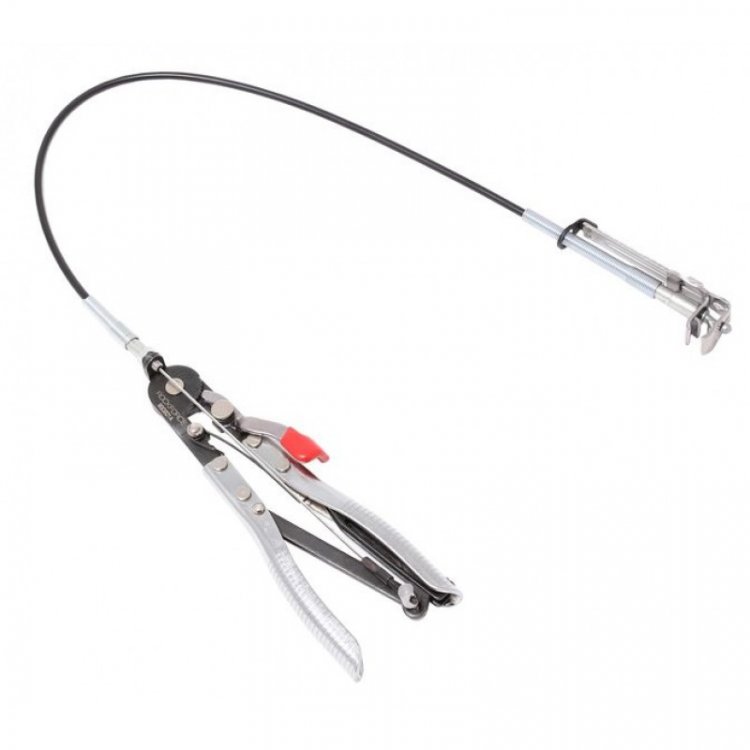 Cъемник пружинных хомутов  на радиаторных патрубках с гибким захватом в блистере