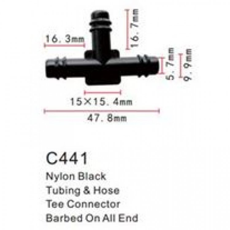 Клипса для крепления внутренней обшивки а/м универсальная пластиковая (100шт/уп.)