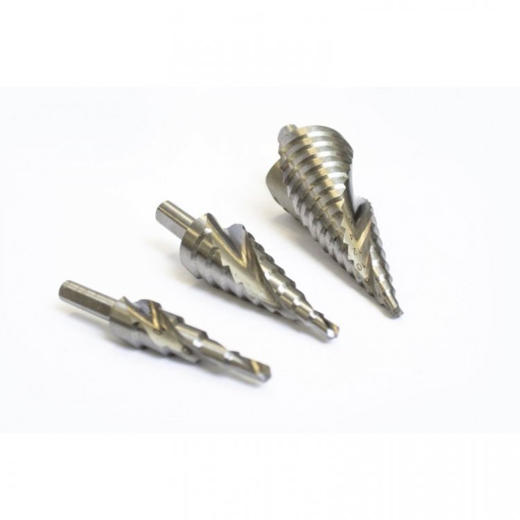 Набор сверл ступенчатых HSS 4241 3пр. (4-12, 4-20, 4-32мм), в кейсе