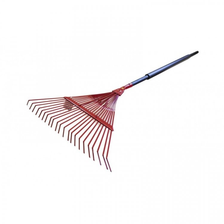 Грабли веерные с пластиковой рукояткой (22 зуб.,L-1800мм,ширина-530мм)