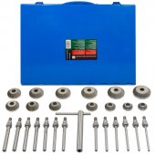 Набор шарошек для седел клапанов, 13пр.(шарошки:30-60мм с шагом 2.5мм,направляющие:6-12мм с шагом 0.5мм),в кейсе