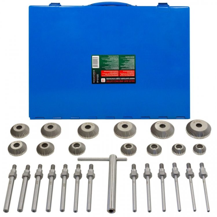 Набор шарошек для седел клапанов, 13пр.(шарошки:30-60мм с шагом 2.5мм,направляющие:6-12мм с шагом 0.5мм),в кейсе