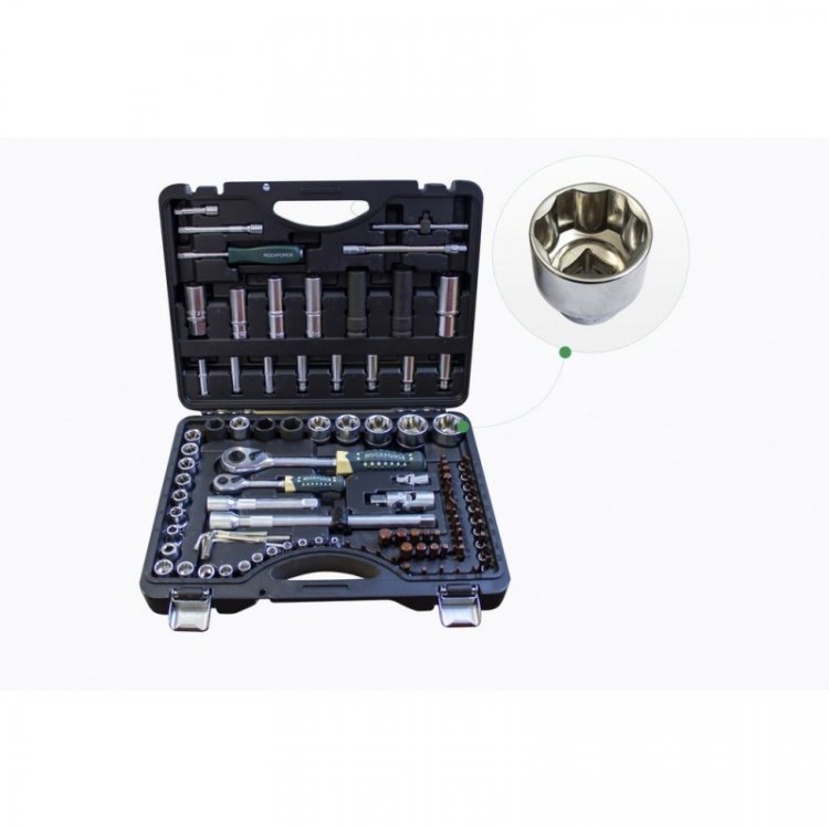 Набор инструментов 94+6пр. 1/4",1/2" (сорв.гр.) Набор инструментов 94+6пр. 1/4",1/2" (сорв.гр.)