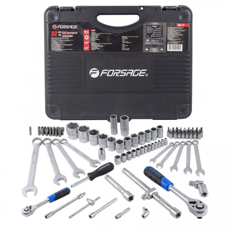 Набор инструмента 82пр.1/4"&1/2" (6-гр.)(4-32мм)