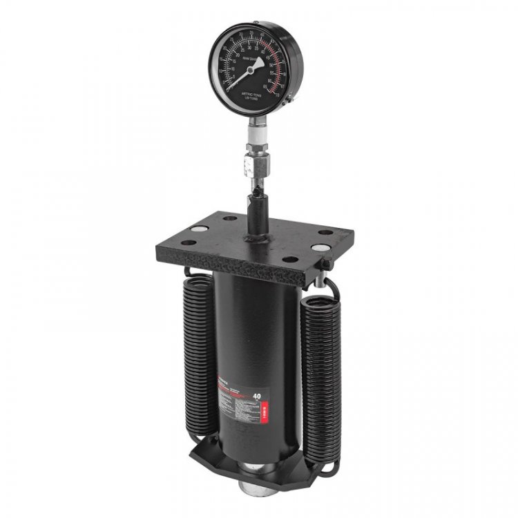 Цилиндр гидравлический для пресса с манометром и возвратными пружинами 40т