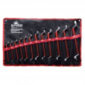 Набор ключей накидных, отогнутых на 75град., 12пр. (6х7-21х23, 24х27, 25х28,30х32мм) Набор ключей накидных, отогнутых на 75град., 12пр. (6х7-21х23, 24х27, 25х28,30х32мм)