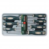 Набор отверток магнитных "Profi" S2, 7пр. (PH:1x80,2х100,3х150мм; SL:4x100, 5.5х125, 6.5х150, 8х175мм)в лотке