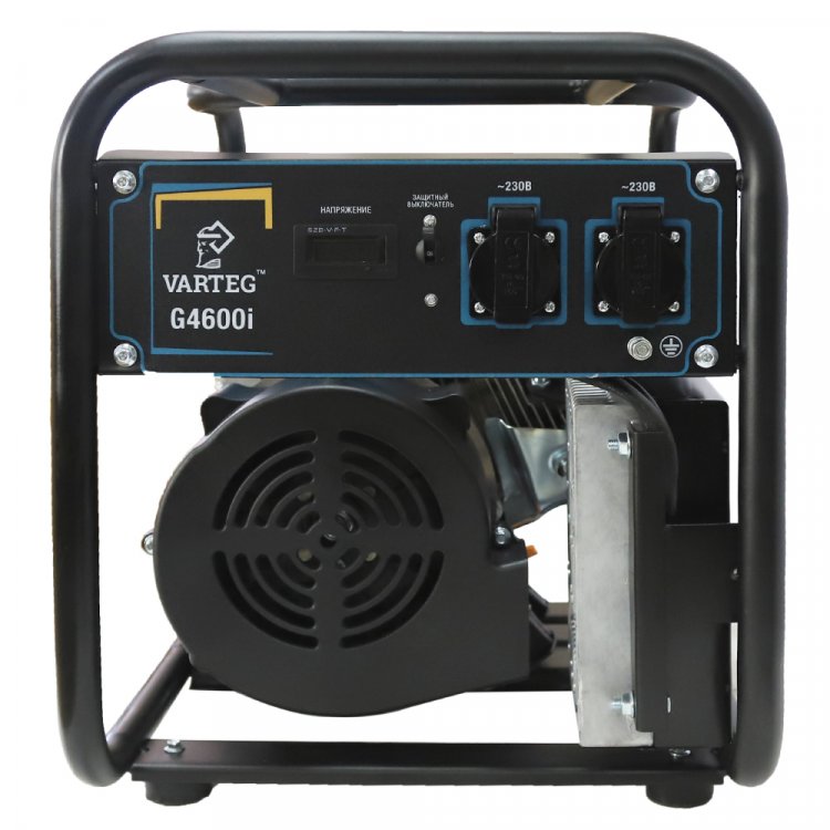 Бензиновый инверторный генератор VARTEG G4600i - Бензиновый инверторный генератор  VARTEG G4600i (3,5 - 4,0 кВт / 7 л.с. / топливный бак 3,6 л / МФД 4в1 / маслодатчик / 2 * 16А) (арт. 8455)