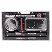 Набор магнитных аксессуаров  (планка - 460мм х 2шт, лоток - 240х140мм, лоток   - Ø150мм, магнит телескопический ) 5пр., в блистере