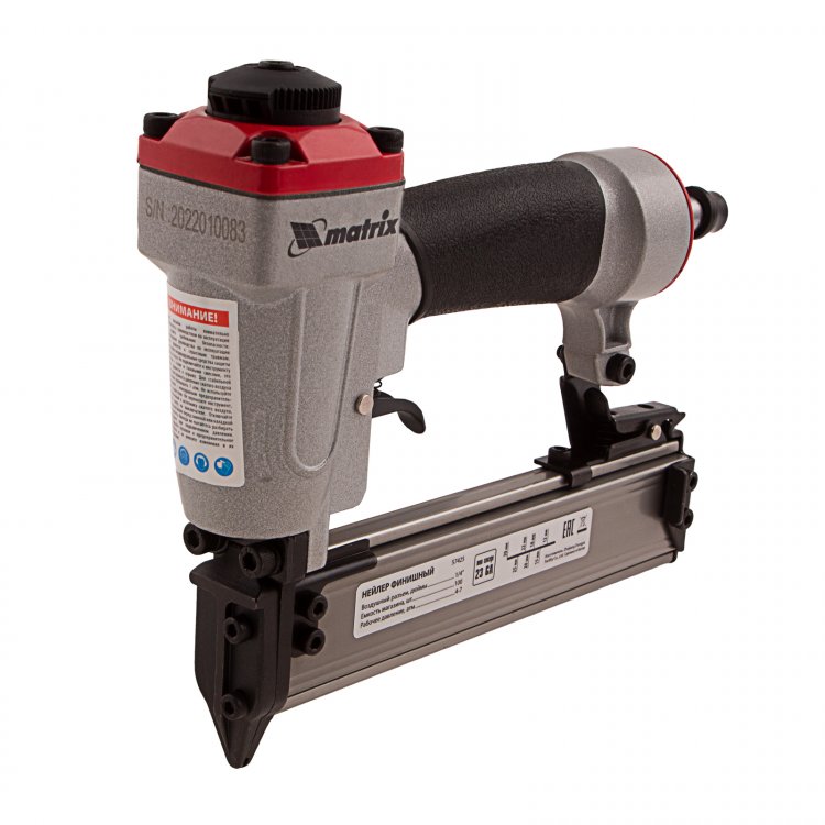 Нейлер финишный (шпилькозабивной пистолет) пневмат гвоздь 23GA диам. 0,64мм  длина 12-30 mm// Matrix
