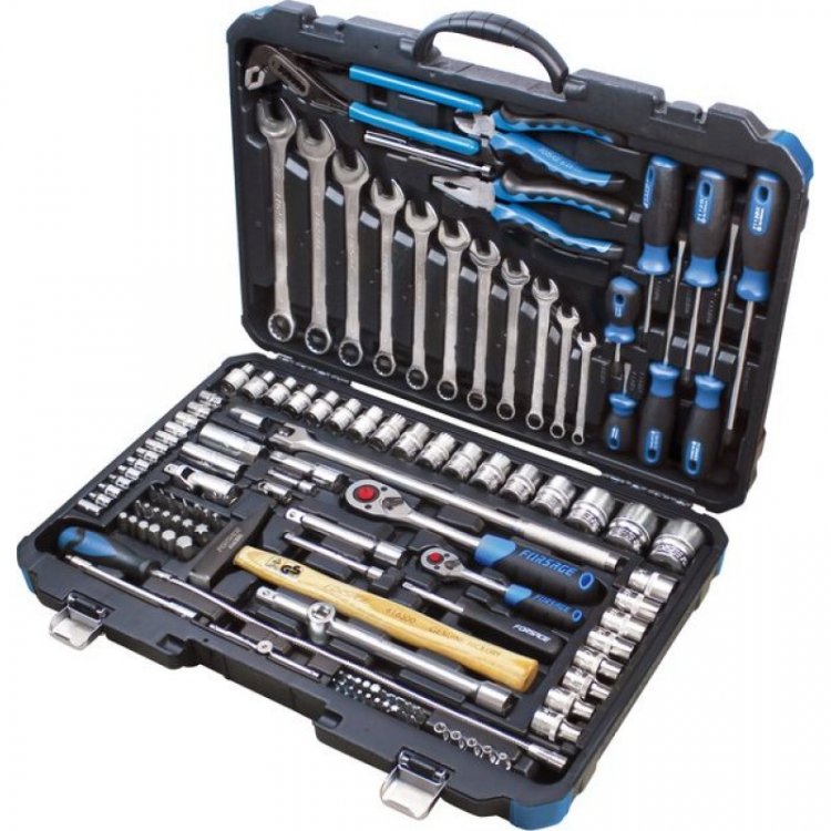 Набор инструмента 124пр. 1/4"&1/2" (6гр.)(4-32мм) Набор инструмента 124пр. 1/4"&1/2" (6гр.)(4-32мм)