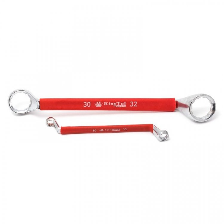 Ключ накидной, отогнутый на 75град. в прорезиненной оплетке 16х17мм Ключ накидной, отогнутый на 75град. в прорезиненной оплетке 16х17мм