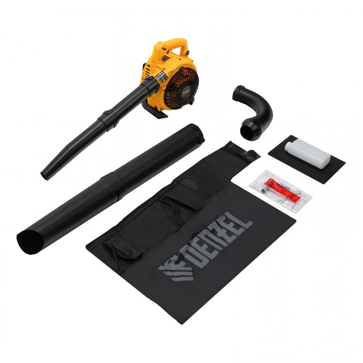 Воздуходувка-пылесос бензиновая GL-260, 26 см3, 1 л.с.// Denzel Воздуходувка-пылесос бензиновая GL-260, 26 см3, 1 л.с.// Denzel