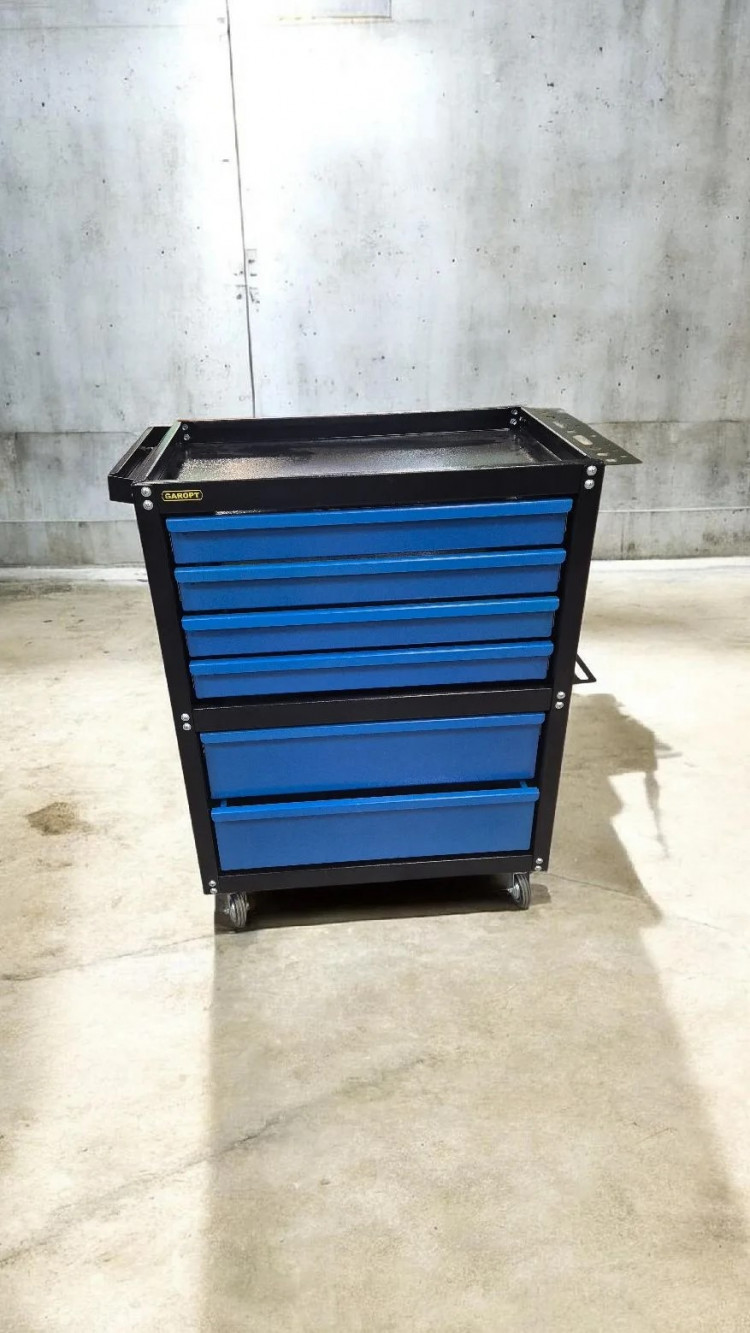 Тележка инструментальная GAROPT 6 ящиков СИНЯЯ , Серия "Econom"  арт. GTE6.BLUE