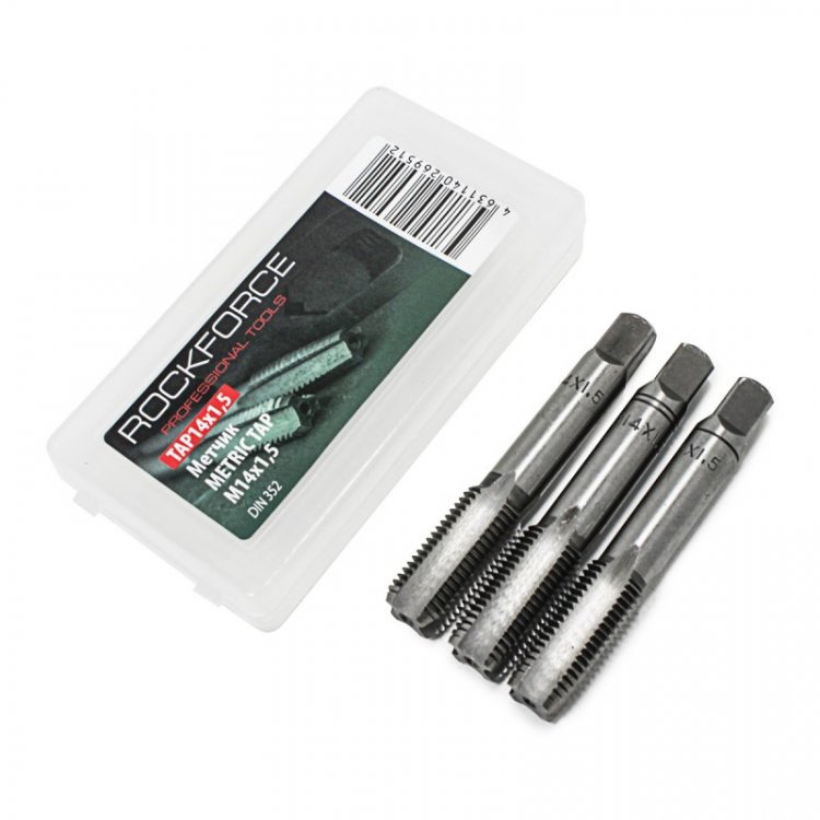 Метчик M14x1,5 (3шт), в пластиковом футляре