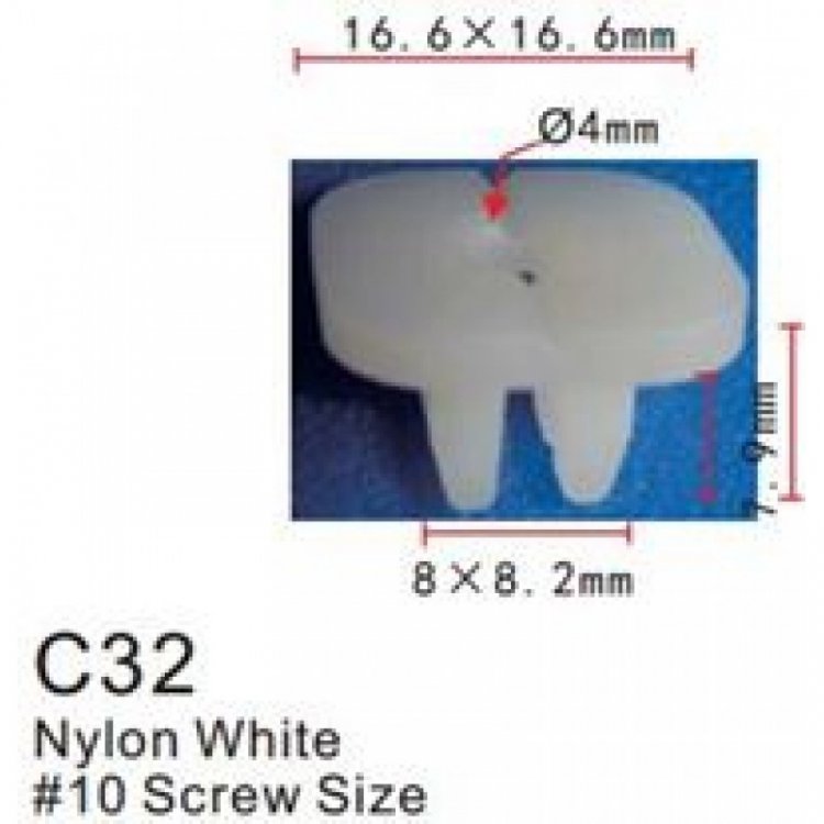 Клипса для крепления внутренней обшивки а/м Хонда пластиковая (100шт/уп.)