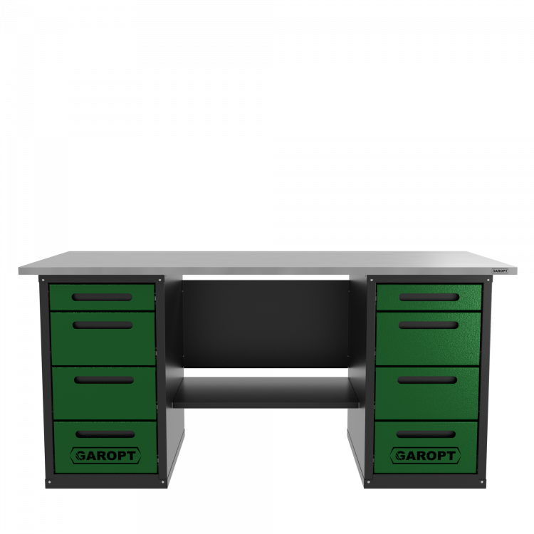 Верстак двухтумбовый 4 ящиков /4 ящиков, зеленый 1800*700 GAROPT, GT1800Y4Y4.green Верстак двухтумбовый 4 ящиков /4 ящиков, зеленый 1800*700 GAROPT, GT1800Y4Y4.green