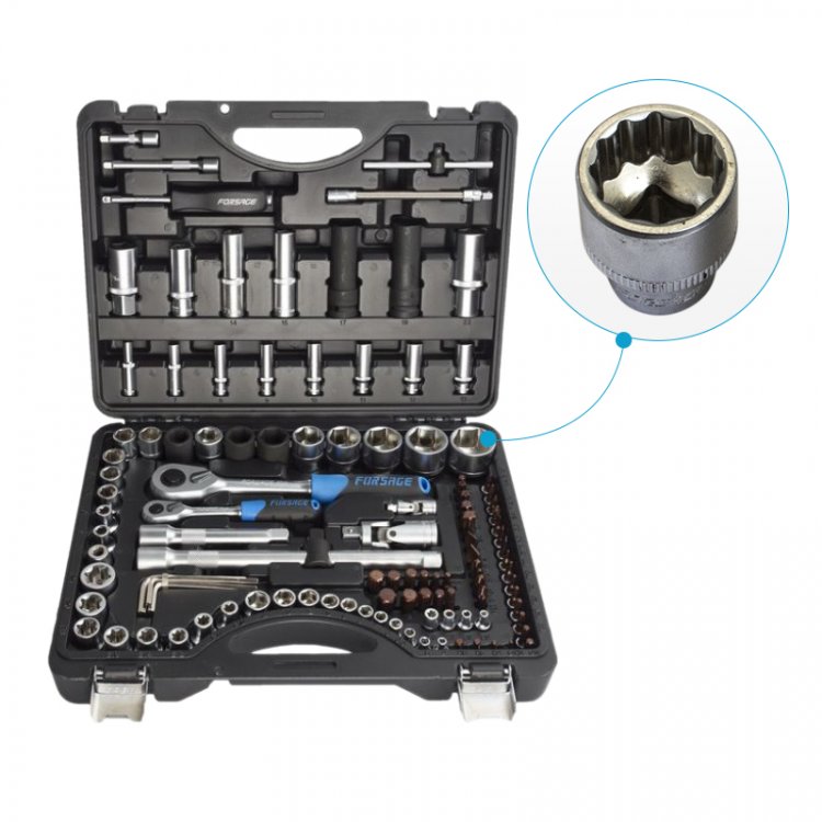 Набор инструментов 108+6пр. Premium 1/4" 1/2(12гр.) 1/2"(17,19,21мм-6гр.)