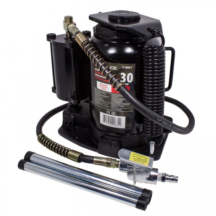 Домкрат пневмогидравлический 30т(высота подхвата - 265мм, высота подъема - 420мм) Домкрат пневмогидравлический 30т(высота подхвата - 265мм, высота подъема - 420мм)