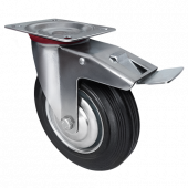 Поворотная колесная опора с тормозом (120мм) SCb 55