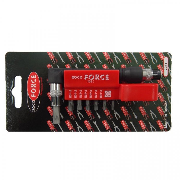 Набор бит-торкс с Г-образным битодержателем 8пр. 1/4" (ТH 10,15,20,25,27,30,40) Набор бит-торкс с Г-образным битодержателем 8пр. 1/4" (ТH 10,15,20,25,27,30,40)