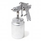 Краскораспылитель с нижним металлическим бачком (1000мл, 2.5мм, 5 bar, 85-113 л/мин, присоед. резьба 1/4") Краскораспылитель с нижним металлическим бачком (1000мл, 2.5мм, 5 bar, 85-113 л/мин, присоед. резьба 1/4")