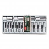 Набор головок глубоких 14пр., 1/2" (10-32мм, 6-гран.) в лотке Набор головок глубоких 14пр., 1/2" (10-32мм, 6-гран.) в лотке