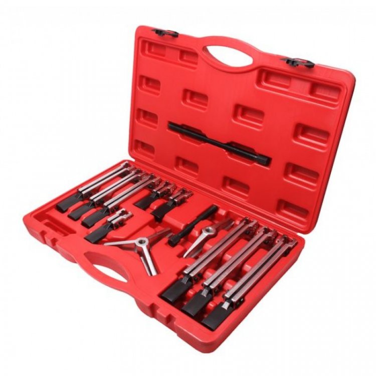 Съемник двух-трехлапый сборный универсальный, 13пр.(длина лап - 120, 230, 280мм; ширина - 145мм), в кейсе