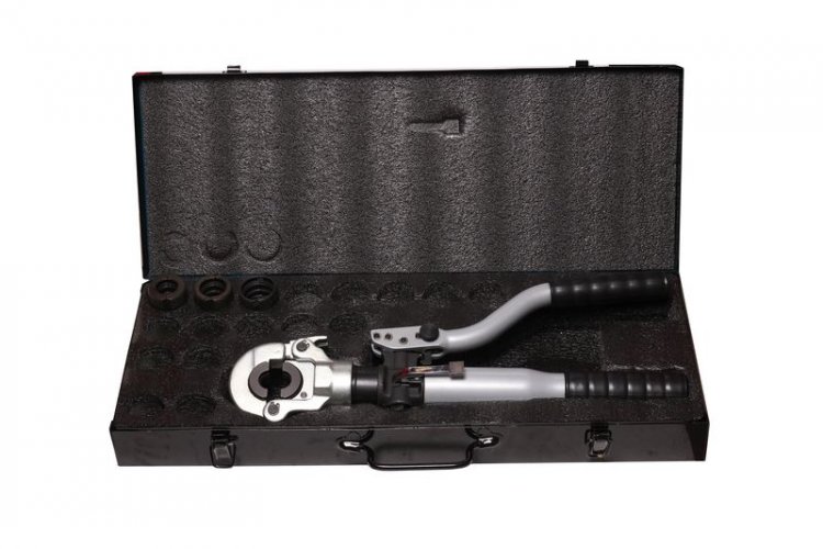 Инструмент гидравлический обжимной с курком сброса давления 12т(Ø16, 20, 25, 32мм), в кейсе